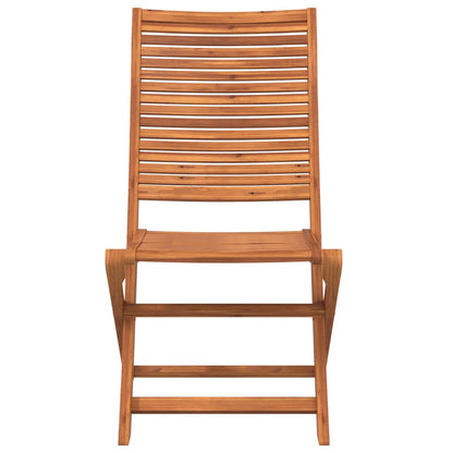 Chaises de jardin pliantes lot de 6 51x66x95 cm bois d'acacia