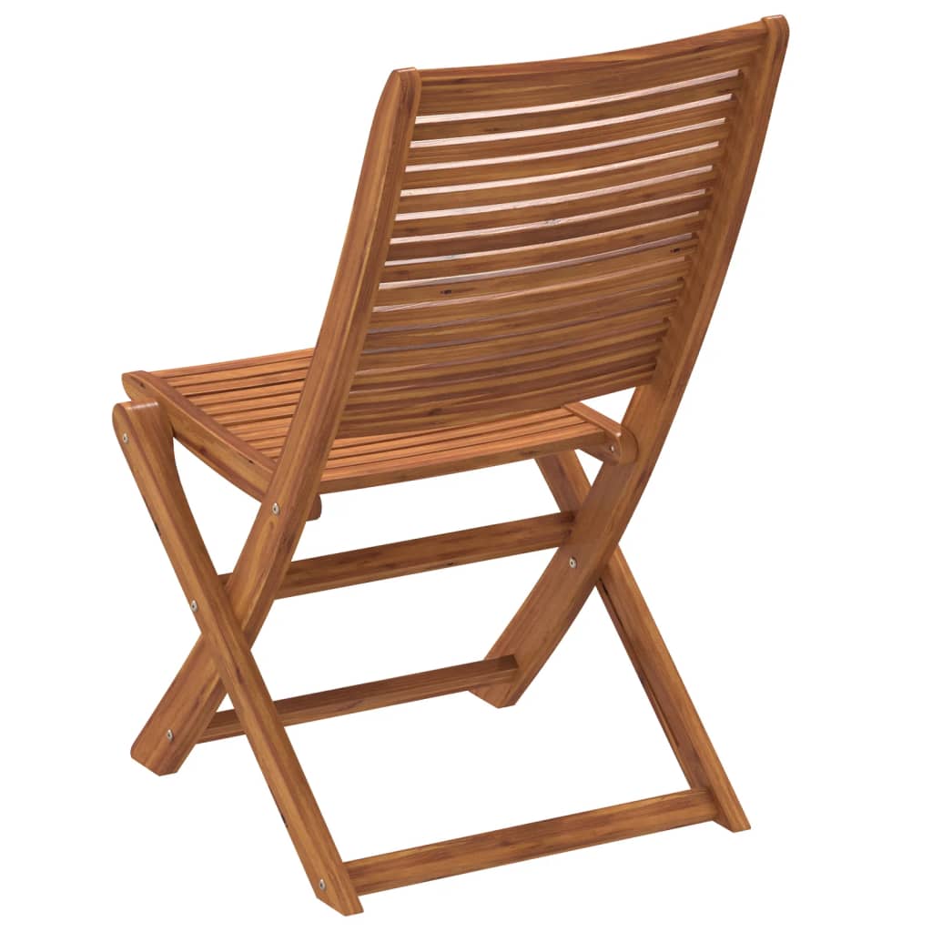 Chaises de jardin pliantes lot de 6 51x66x95 cm bois d'acacia