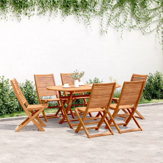 Chaises de jardin pliantes lot de 6 51x66x95 cm bois d'acacia