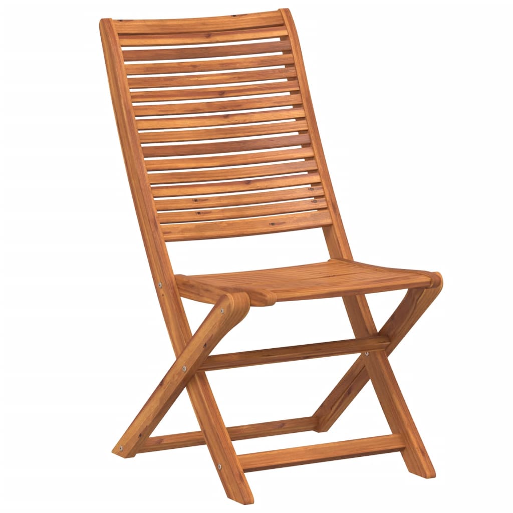 Chaises de jardin pliantes lot de 8 51x66x95 cm bois d'acacia