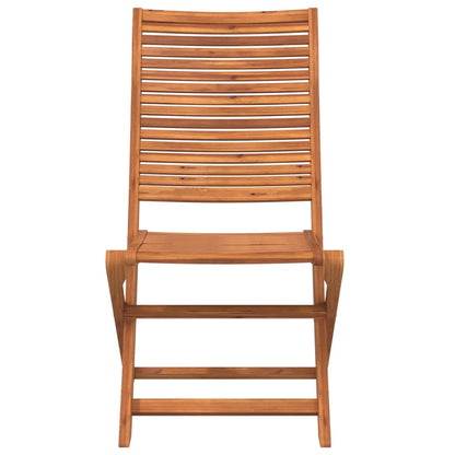 Chaises de jardin pliantes lot de 8 51x66x95 cm bois d'acacia