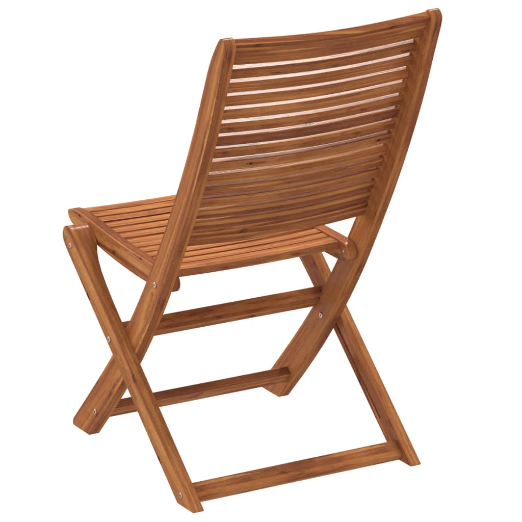 Chaises de jardin pliantes lot de 8 51x66x95 cm bois d'acacia