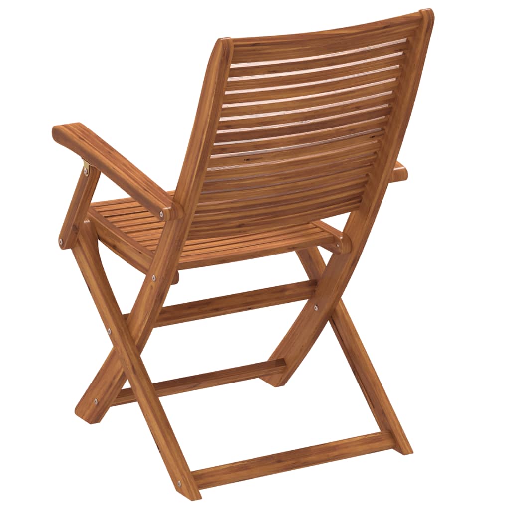 Chaises de jardin pliantes lot de 6 57x66x95 cm bois d'acacia