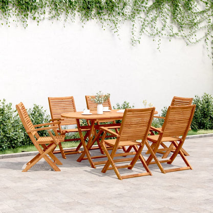 Chaises de jardin pliantes lot de 6 57x66x95 cm bois d'acacia