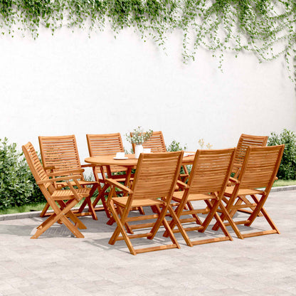 Chaises de jardin pliantes lot de 8 57x66x95 cm bois d'acacia