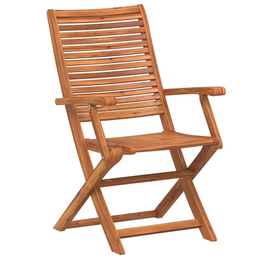 Chaises de jardin pliantes lot de 8 57x66x95 cm bois d'acacia