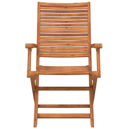 Chaises de jardin pliantes lot de 8 57x66x95 cm bois d'acacia