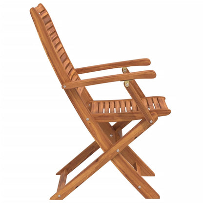 Chaises de jardin pliantes lot de 8 57x66x95 cm bois d'acacia