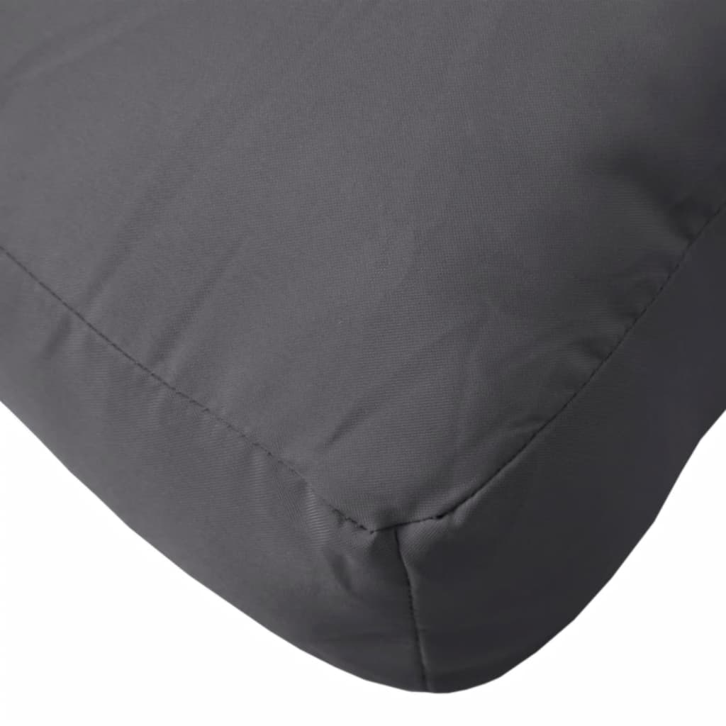 Coussins de palette lot de 3 anthracite tissu