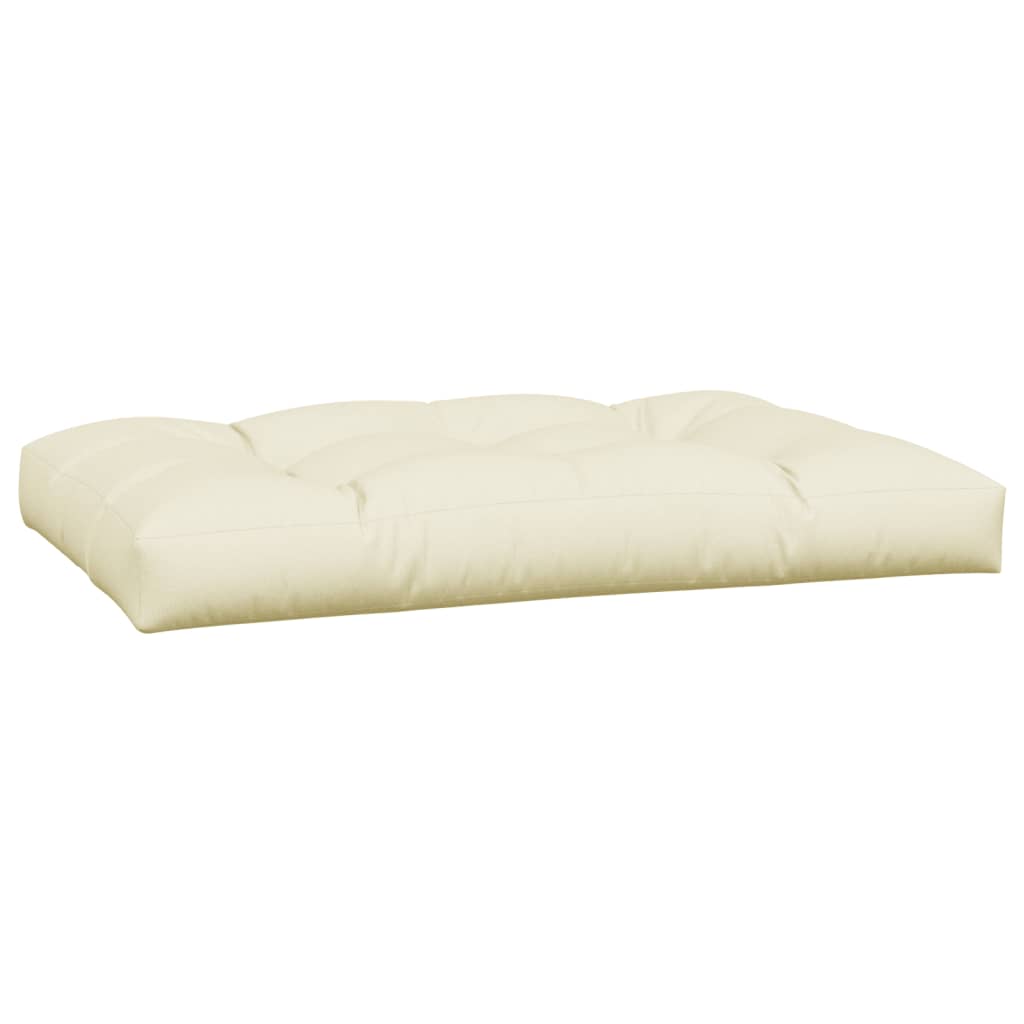 Coussins de palette lot de 3 crème tissu