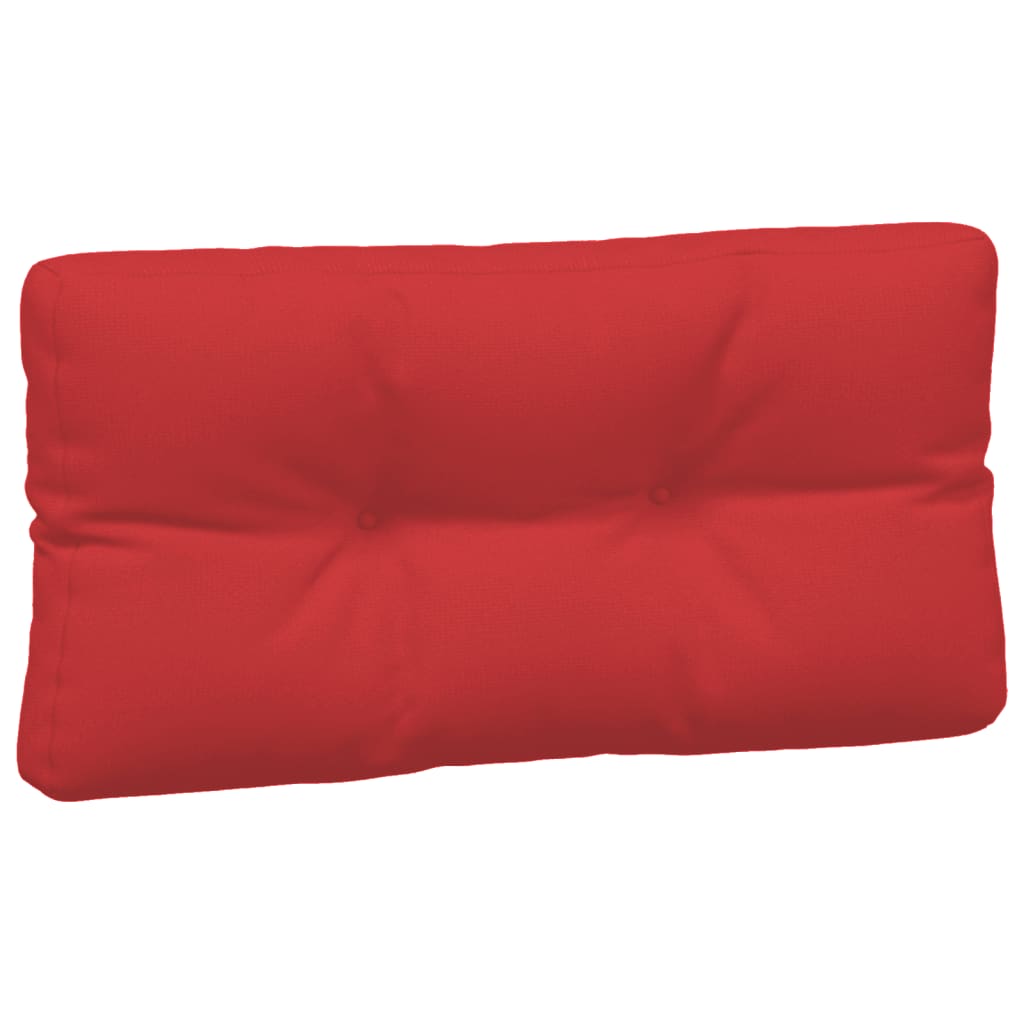 Coussins de palette lot de 3 rouge tissu