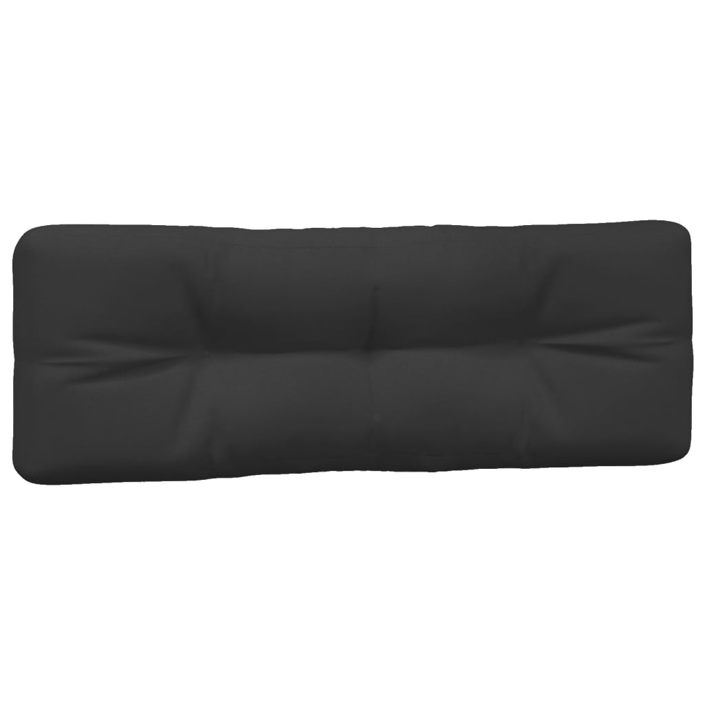 Coussins de palette lot de 3 noir tissu