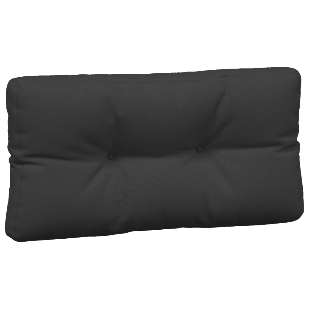 Coussins de palette lot de 3 noir tissu