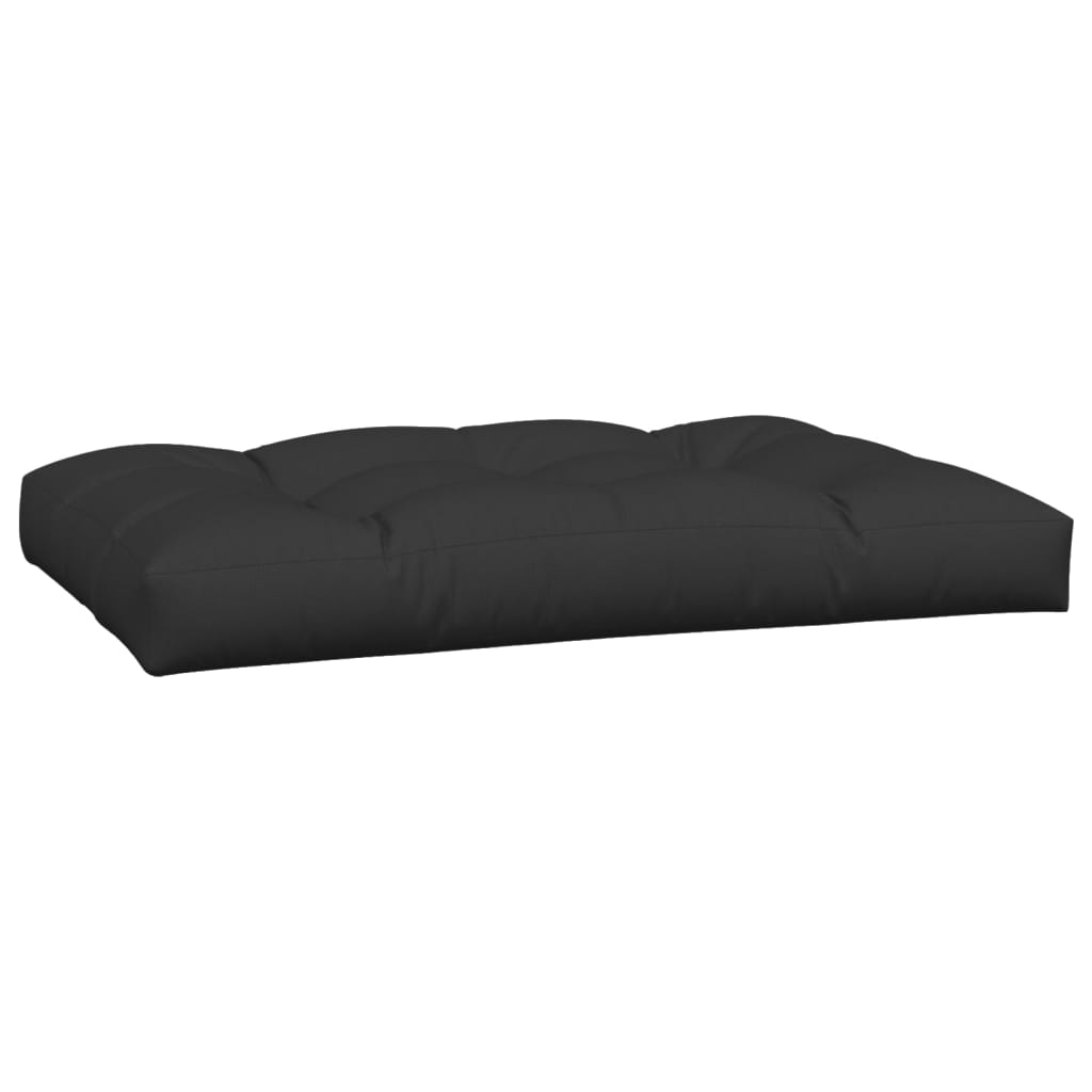 Coussins de palette lot de 3 noir tissu