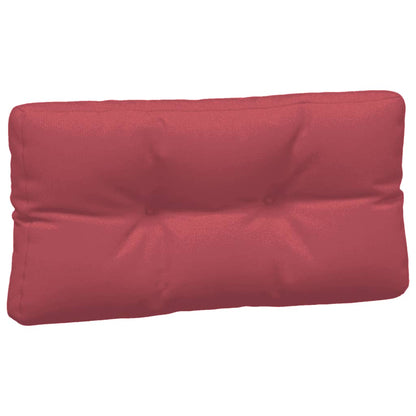 Coussins de palette lot de 3 rouge bordeaux tissu