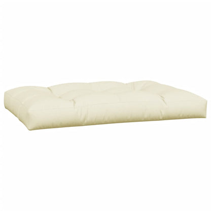 Coussins de palette lot de 5 crème tissu