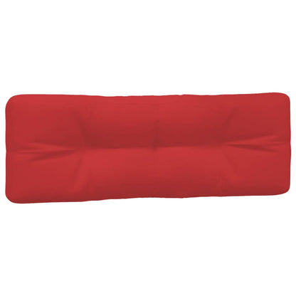 Coussins de palette lot de 5 rouge tissu