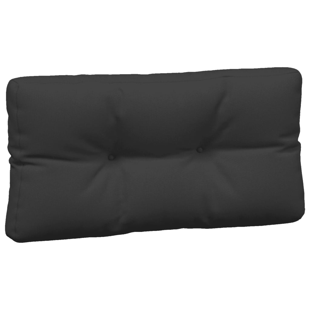 Coussins de palette lot de 5 noir tissu