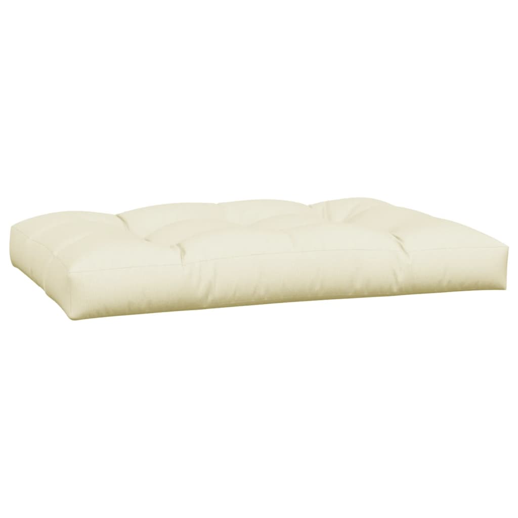 Coussins de palette lot de 7 crème tissu