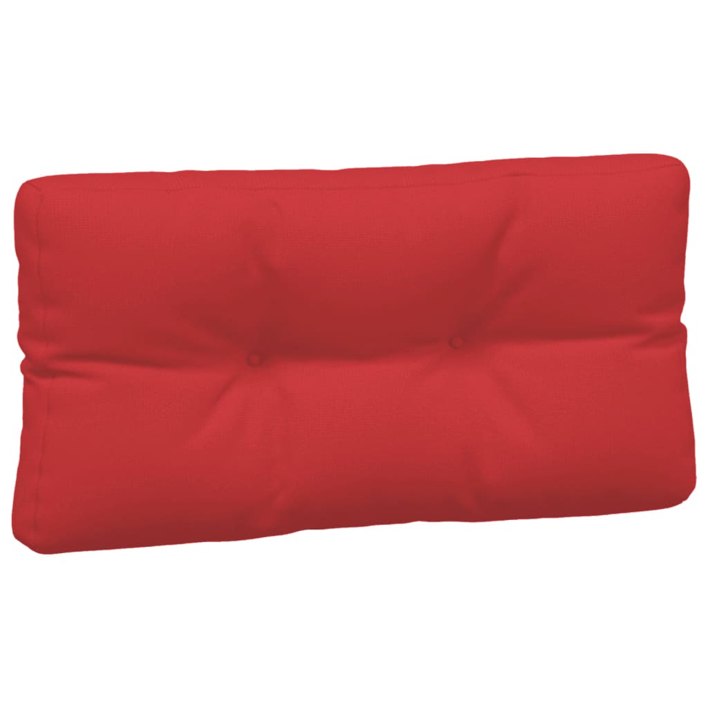 Coussins de palette lot de 7 rouge tissu