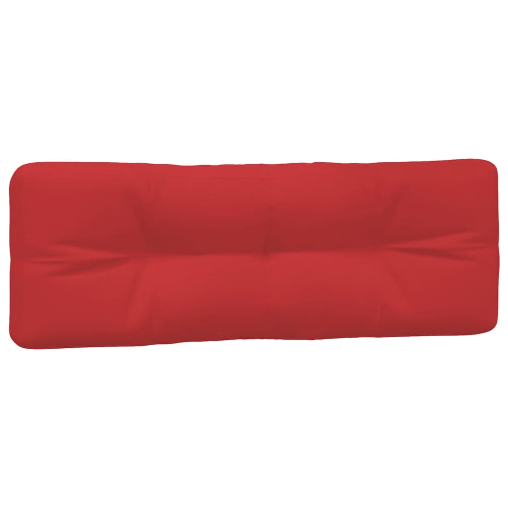 Coussins de palette lot de 7 rouge tissu