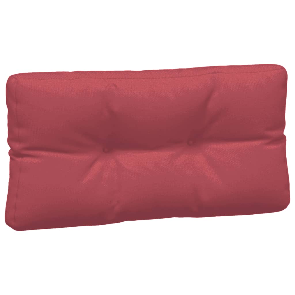 Coussins de palette lot de 7 rouge bordeaux tissu