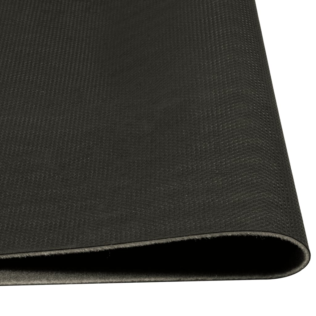 Tapis de cuisine lavable imprimé Morning noir 45x150 cm velours