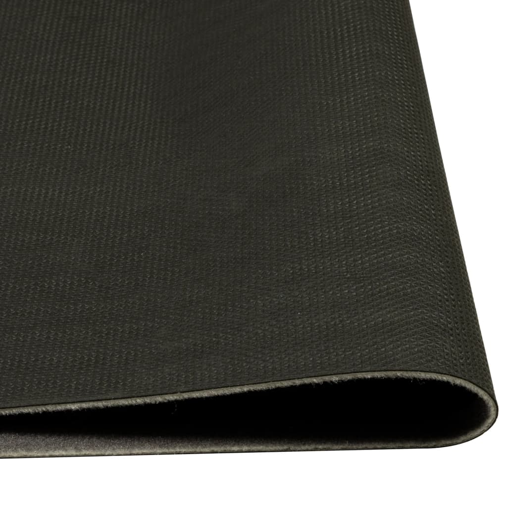 Tapis de cuisine lavable imprimé Morning noir 60x300 cm velours