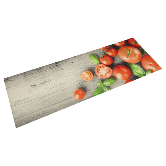 Tapis de cuisine lavable impression de tomates 45x150cm velours