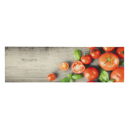 Tapis de cuisine lavable impression de tomates 45x150cm velours