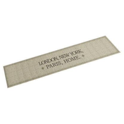 Tapis de cuisine lavable imprimé Home capitales 60x300 cm