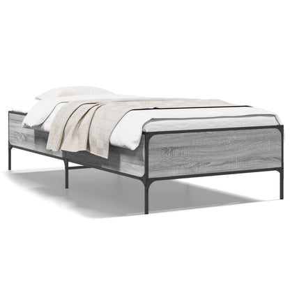 Cadre de lit sans matelas sonoma gris 90x200 cm