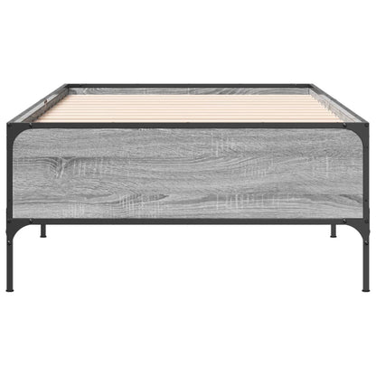 Cadre de lit sans matelas sonoma gris 90x200 cm