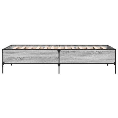 Cadre de lit sans matelas sonoma gris 90x200 cm