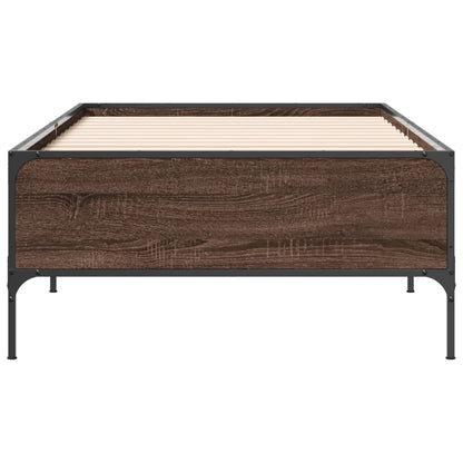 Cadre de lit sans matelas chêne marron 90x200 cm