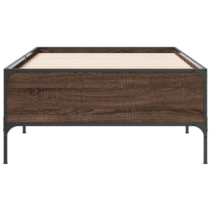 Cadre de lit sans matelas chêne marron 90x190 cm