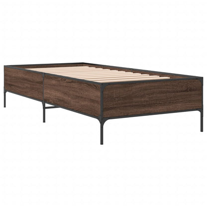 Cadre de lit sans matelas chêne marron 90x190 cm