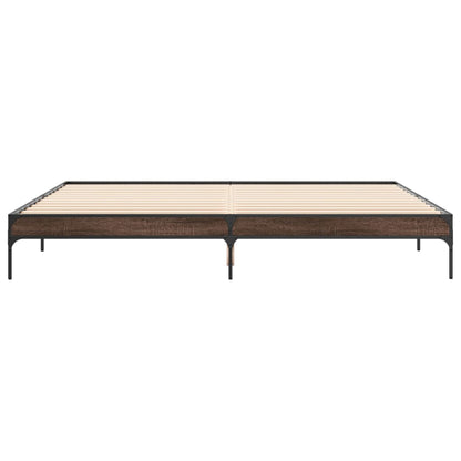 Cadre de lit sans matelas chêne marron 200x200 cm