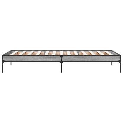 Cadre de lit sans matelas sonoma gris 90x200 cm