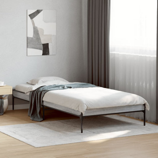 Cadre de lit sans matelas sonoma gris 90x200 cm