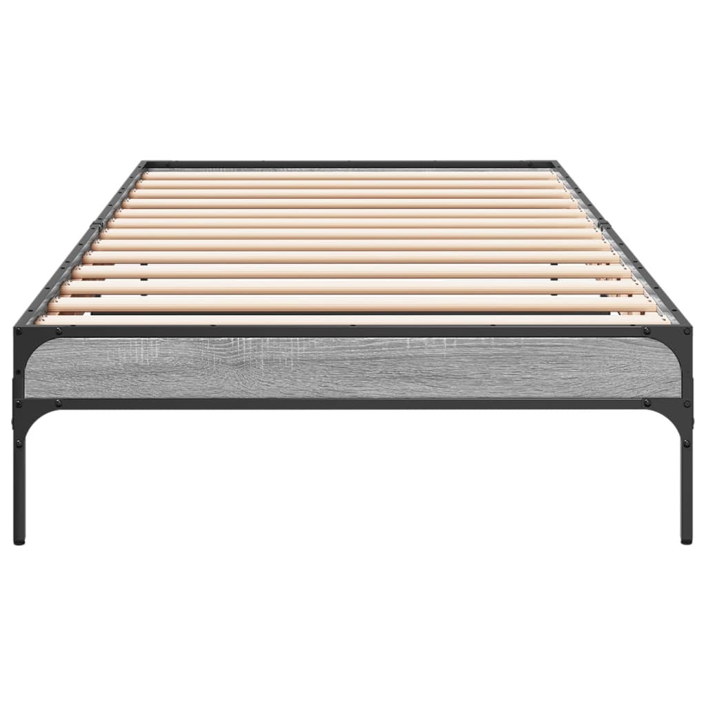 Cadre de lit sans matelas sonoma gris 90x190 cm