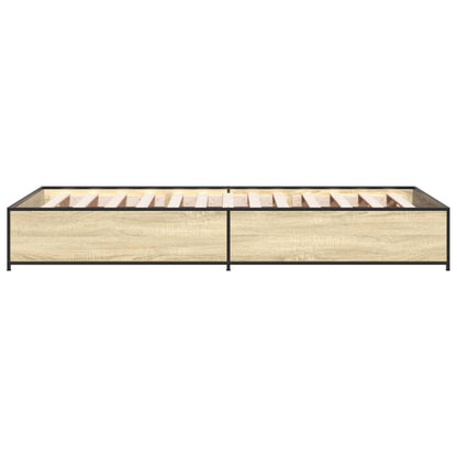 Cadre de lit sans matelas chêne sonoma 90x200 cm