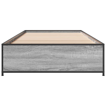 Cadre de lit sans matelas sonoma gris 90x200 cm