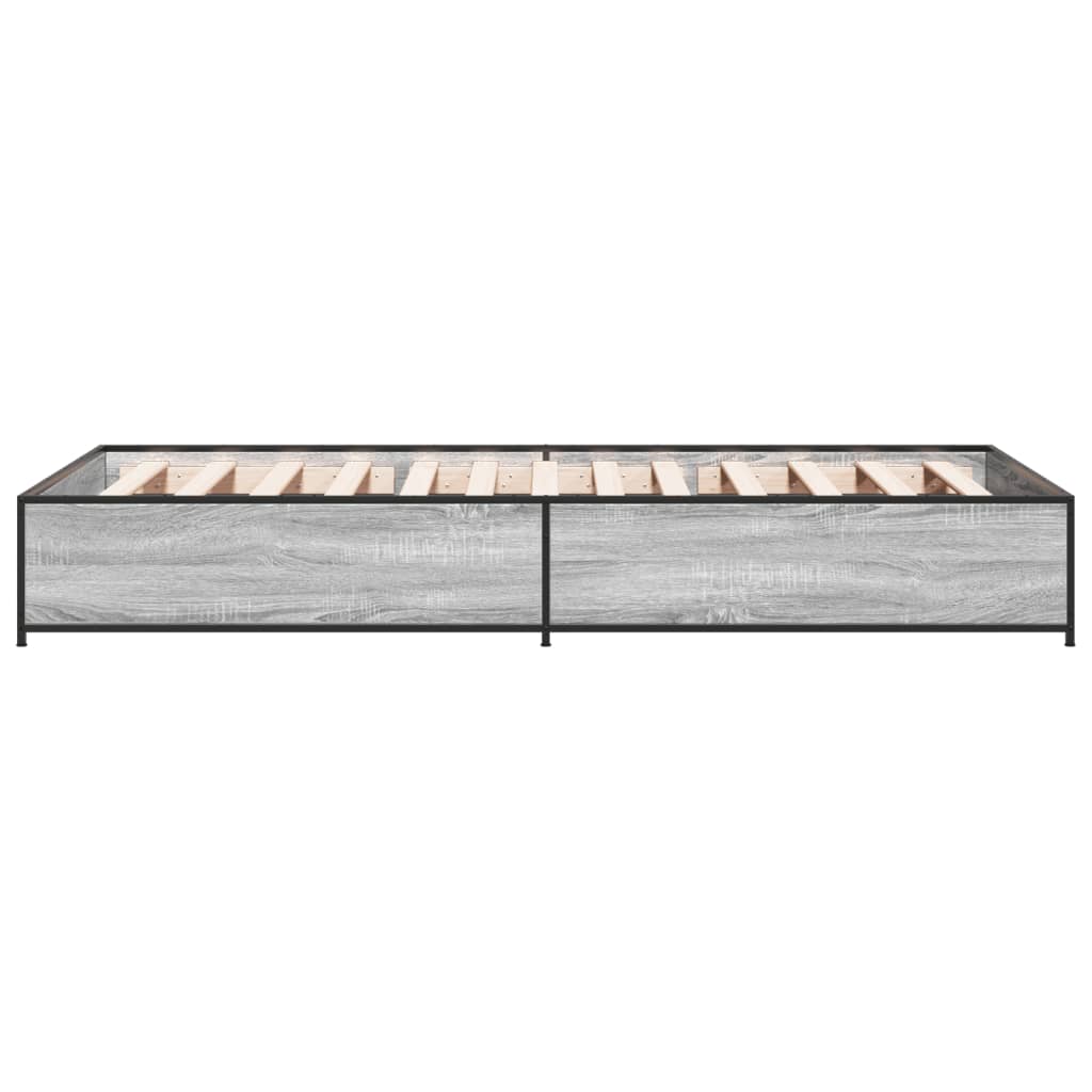 Cadre de lit sans matelas sonoma gris 90x200 cm