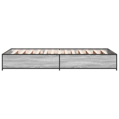 Cadre de lit sans matelas sonoma gris 90x200 cm