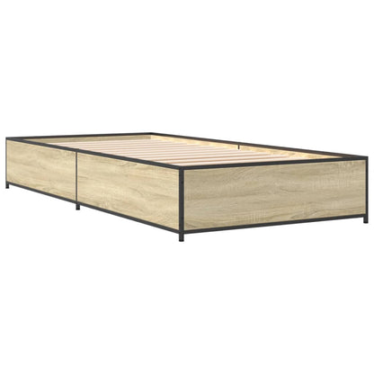 Cadre de lit sans matelas chêne sonoma 90x190 cm