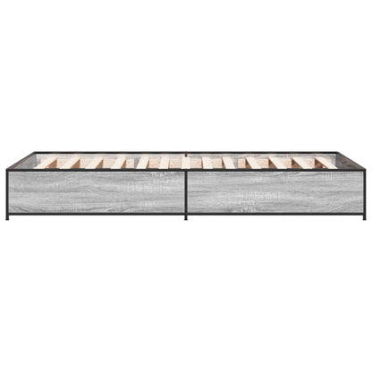 Cadre de lit sans matelas sonoma gris 90x190 cm