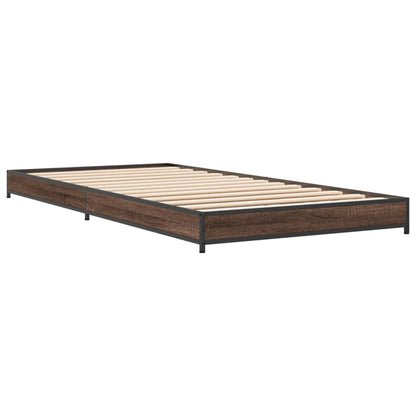 Cadre de lit sans matelas chêne marron 100x200 cm