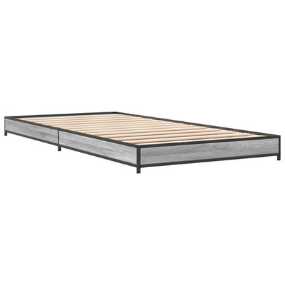 Cadre de lit sans matelas sonoma gris 90x200 cm