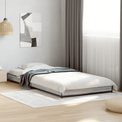 Cadre de lit sans matelas sonoma gris 90x200 cm